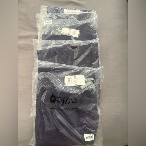 Figs Purple Basic Pants - Picture 1 of 3